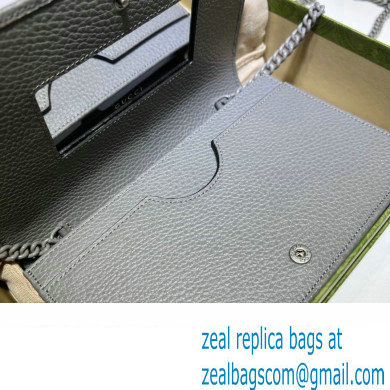 Gucci GG Marmont Chain Wallet 497985 Resin Hardware Gray 2022