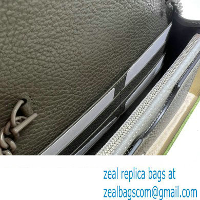 Gucci GG Marmont Chain Wallet 497985 Resin Hardware Gray 2022