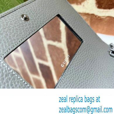 Gucci GG Marmont Chain Wallet 497985 Resin Hardware Gray 2022