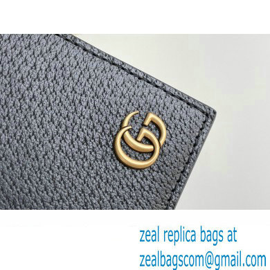 Gucci GG Marmont Leather Bi-fold Wallet 428726 Black/Gold 2022