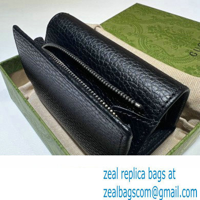 Gucci GG Marmont Medium Wallet 644407 Resin Hardware Black 2022 - Click Image to Close