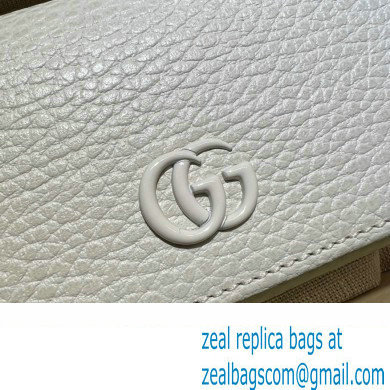 Gucci GG Marmont Medium Wallet 644407 Resin Hardware White 2022