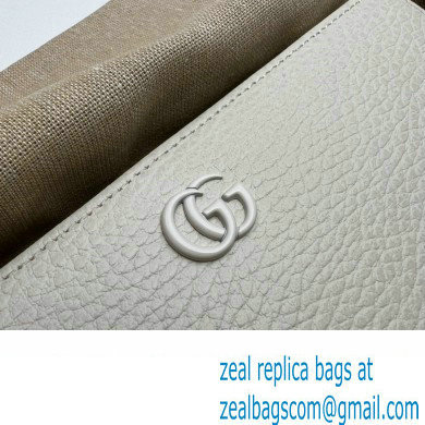 Gucci GG Marmont zip around Wallet 456117 Resin Hardware White 2022 - Click Image to Close