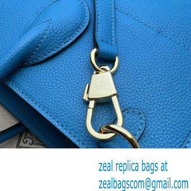 Gucci Medium/Large Tote Bag with Gucci Logo 674850 Blue 2022