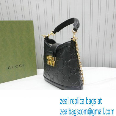 Gucci Small GG Shoulder Bag 675788 Black 2022