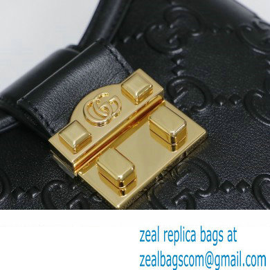 Gucci Small GG Shoulder Bag 675788 Black 2022