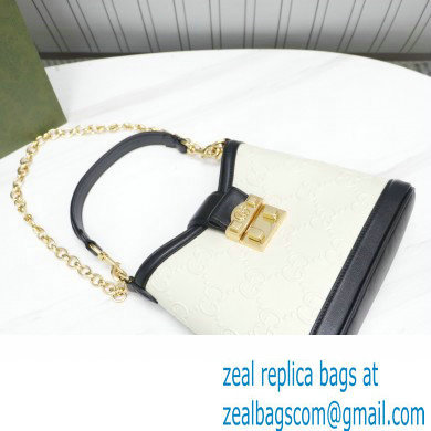 Gucci Small GG Shoulder Bag 675788 White 2022