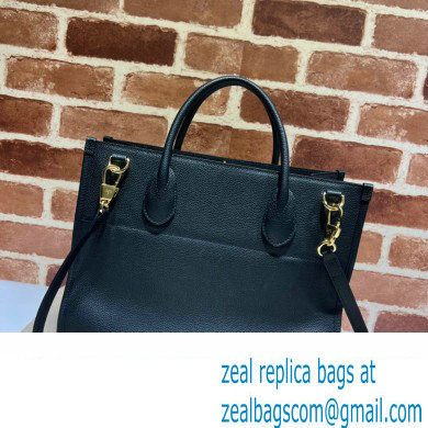 Gucci Small Tote Bag with Gucci Logo 674822 Black 2022 - Click Image to Close