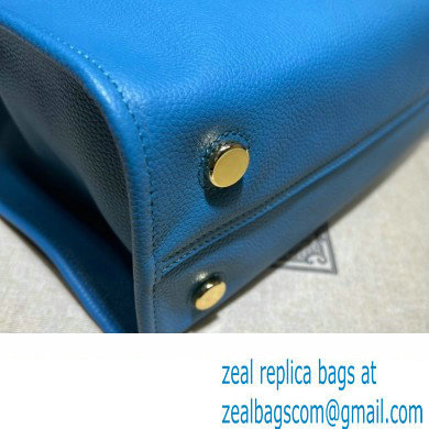 Gucci Small Tote Bag with Gucci Logo 674822 Blue 2022 - Click Image to Close