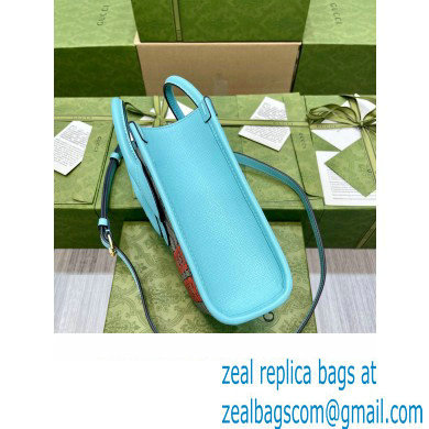 Gucci Tiger GG Mini Tote Bag 671623 Blue 2022
