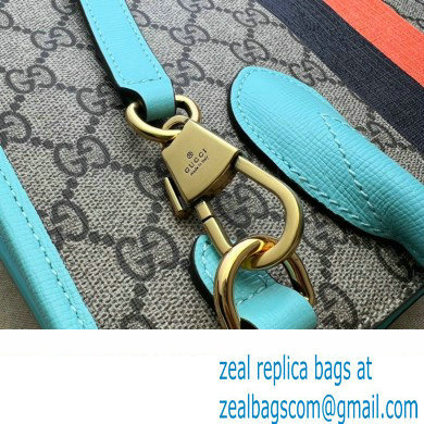 Gucci Tiger GG Small Tote Bag 659983 Blue 2022