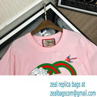 Gucci Tiger Interlocking G T-shirt pink