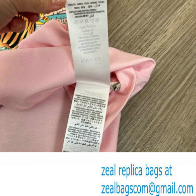 Gucci Tiger Interlocking G T-shirt pink