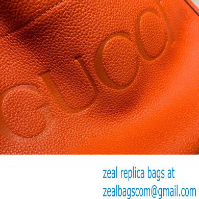 Gucci Zip Pouch Bag with Gucci Logo 681200 Orange 2022