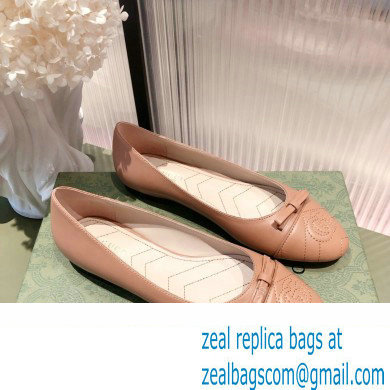 Gucci ballet flats with Double G 680878 Brown 2022