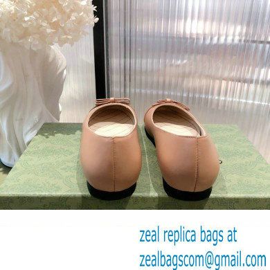 Gucci ballet flats with Double G 680878 Brown 2022