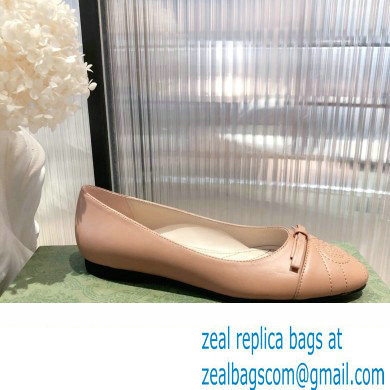 Gucci ballet flats with Double G 680878 Brown 2022