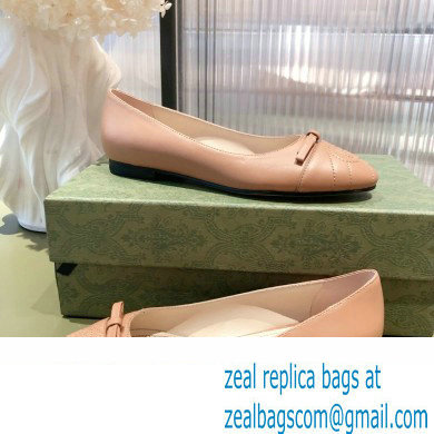Gucci ballet flats with Double G 680878 Brown 2022