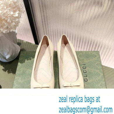Gucci ballet flats with Double G 680878 Creamy 2022