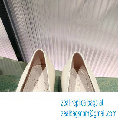 Gucci ballet flats with Double G 680878 Creamy 2022