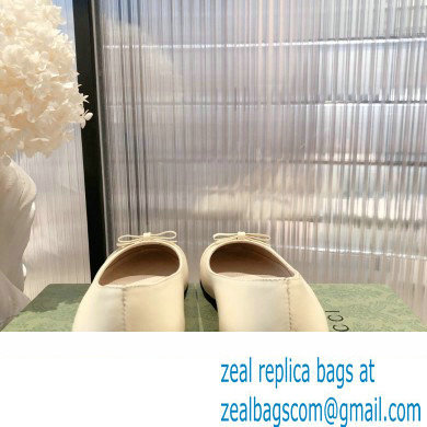 Gucci ballet flats with Double G 680878 Creamy 2022