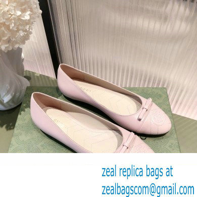 Gucci ballet flats with Double G 680878 Light Pink 2022