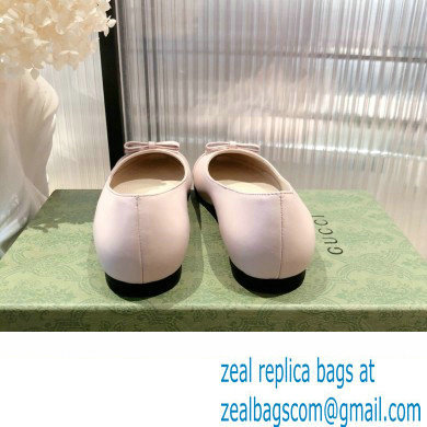 Gucci ballet flats with Double G 680878 Light Pink 2022