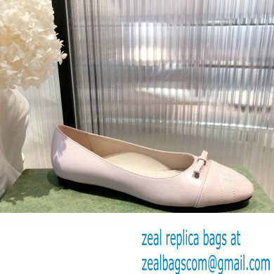 Gucci ballet flats with Double G 680878 Light Pink 2022
