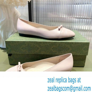 Gucci ballet flats with Double G 680878 Light Pink 2022