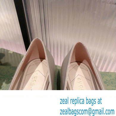 Gucci ballet flats with Double G 680878 Nude 2022
