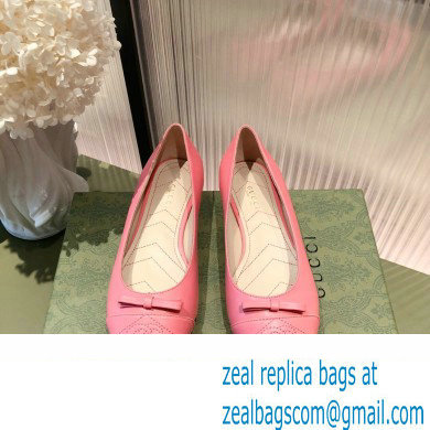 Gucci ballet flats with Double G 680878 Pink 2022
