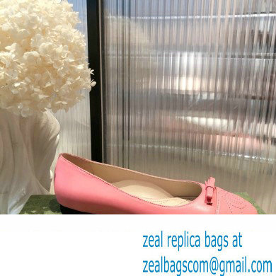 Gucci ballet flats with Double G 680878 Pink 2022