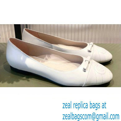 Gucci ballet flats with Double G 680878 White 2022 - Click Image to Close