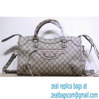 Gucci x Balenciaga The Hacker Project Medium Neo Classic Bag 681695 GG Beige 2022 - Click Image to Close