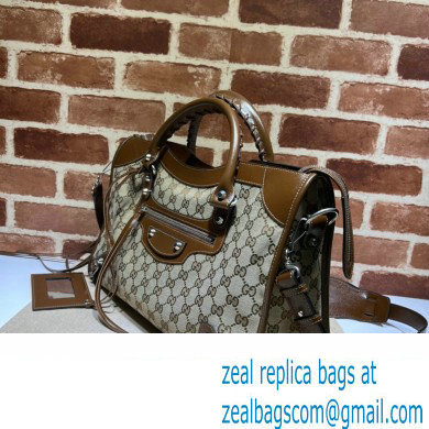 Gucci x Balenciaga The Hacker Project Medium Neo Classic Bag 681695 GG Brown 2022 - Click Image to Close