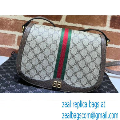Gucci x Balenciaga The Hacker Project Medium Shoulder Bag 680121 GG Canvas Beige 2022