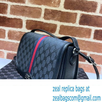 Gucci x Balenciaga The Hacker Project Medium Shoulder Bag 680121 GG Canvas Black 2022 - Click Image to Close