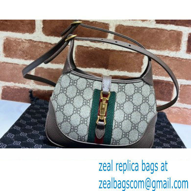 Gucci x Balenciaga The Hacker Project Mini Hobo Bag 680132 GG Canvas Beige 2022