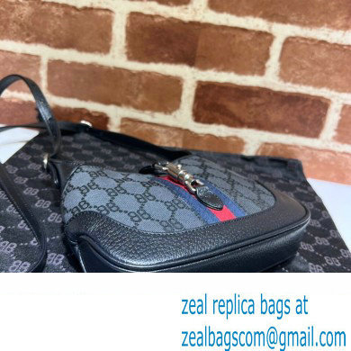 Gucci x Balenciaga The Hacker Project Mini Hobo Bag 680132 GG Canvas Black 2022