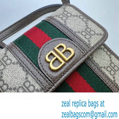 Gucci x Balenciaga The Hacker Project Phone Bag 680130 GG Canvas Beige 2022