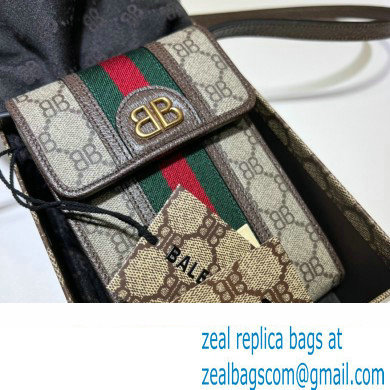 Gucci x Balenciaga The Hacker Project Phone Bag 680130 GG Canvas Beige 2022