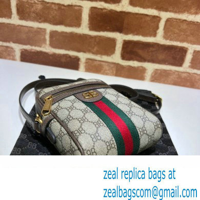 Gucci x Balenciaga The Hacker Project Shoulder Zip Bag 680129 GG Canvas Beige 2022