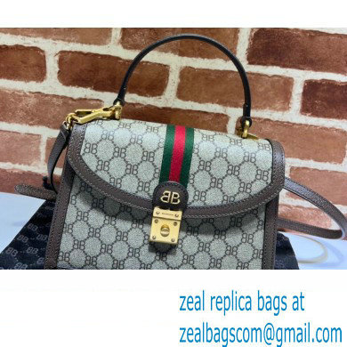 Gucci x Balenciaga The Hacker Project Small Handbag 680119 GG Canvas Beige 2022