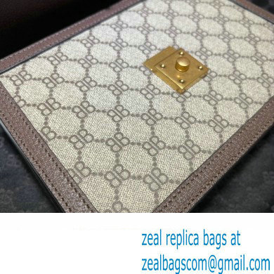 Gucci x Balenciaga The Hacker Project Small Handbag 680119 GG Canvas Beige 2022