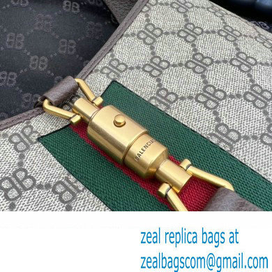 Gucci x Balenciaga The Hacker Project Small Hobo Bag 680118 GG Canvas Beige 2022