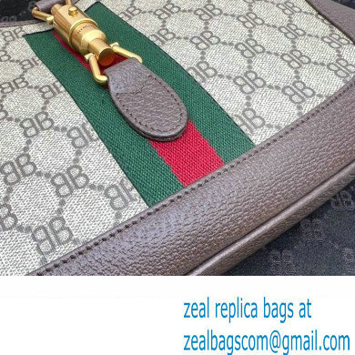 Gucci x Balenciaga The Hacker Project Small Hobo Bag 680118 GG Canvas Beige 2022