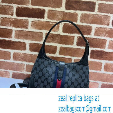 Gucci x Balenciaga The Hacker Project Small Hobo Bag 680118 GG Canvas Black 2022