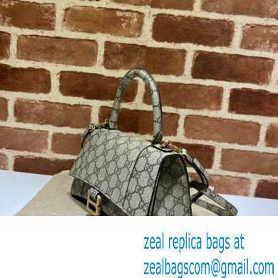 Gucci x Balenciaga The Hacker Project Small Hourglass Bag 681697 GG Beige 2022