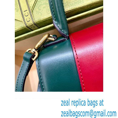 Gucci x Balenciaga The Hacker Project Small Hourglass Bag 681697 Leather Green/Red 2022 - Click Image to Close