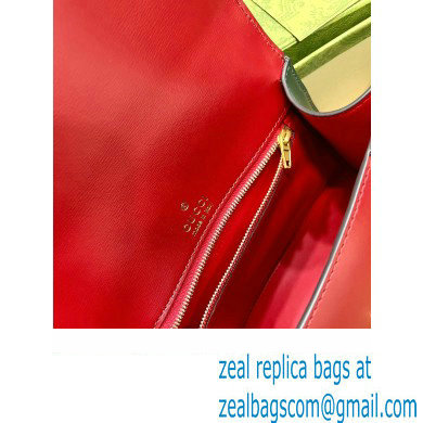 Gucci x Balenciaga The Hacker Project Small Hourglass Bag 681697 Leather Green/Red 2022 - Click Image to Close